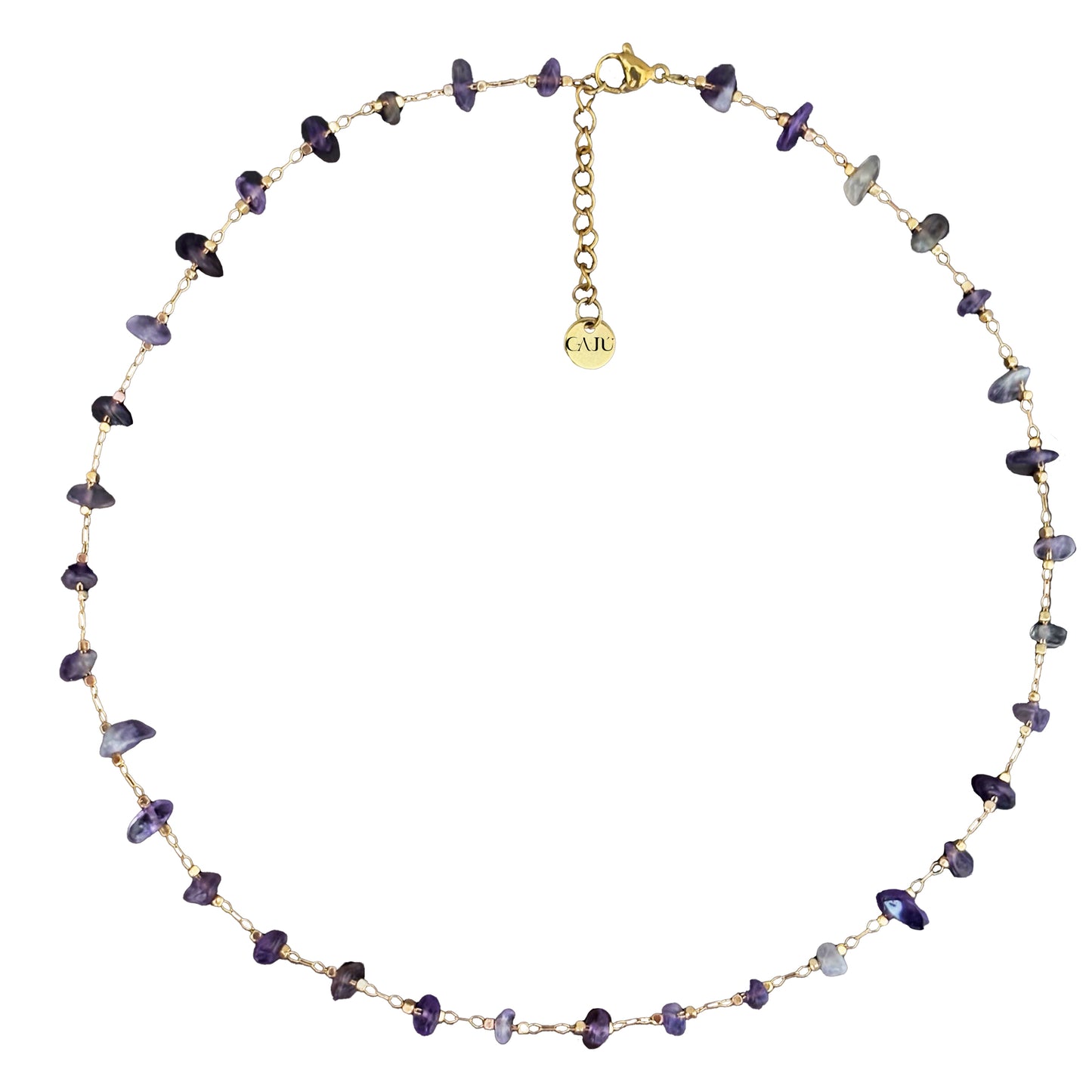 Perissa Necklace - Raw Amethyst