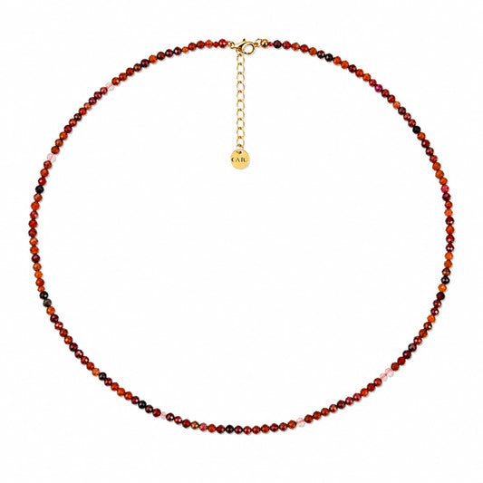 Fira Necklace - Raw Carnelian
