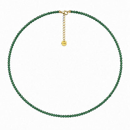 Fira Necklace - Raw Emerald Root