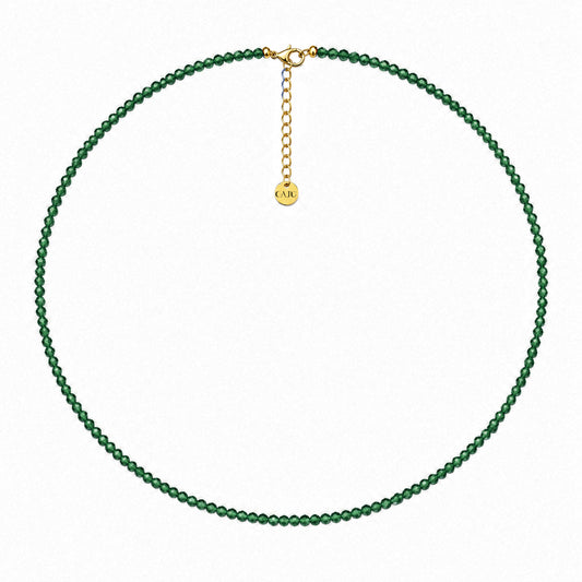 Fira Necklace - Raw Emerald Root