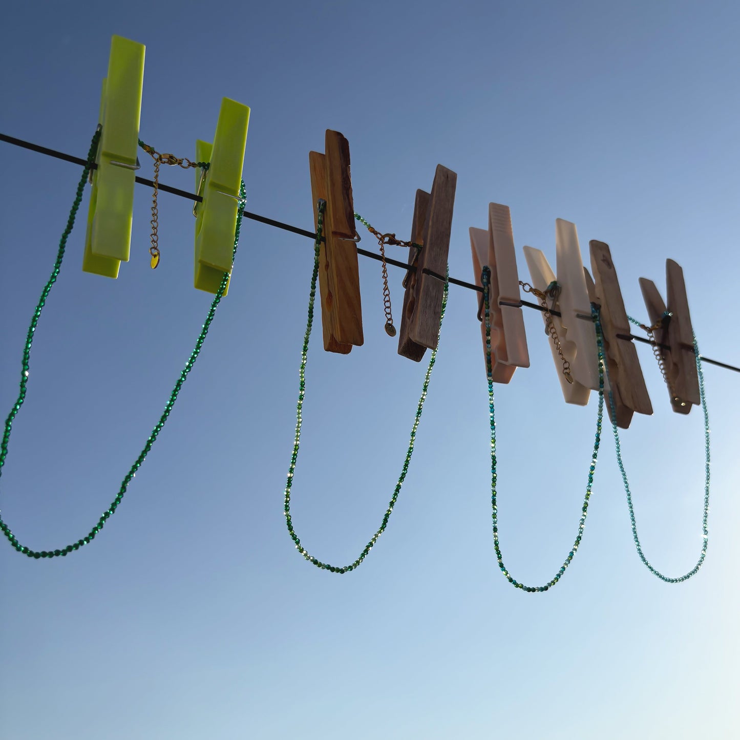 Fira Necklace - Aqua Jade