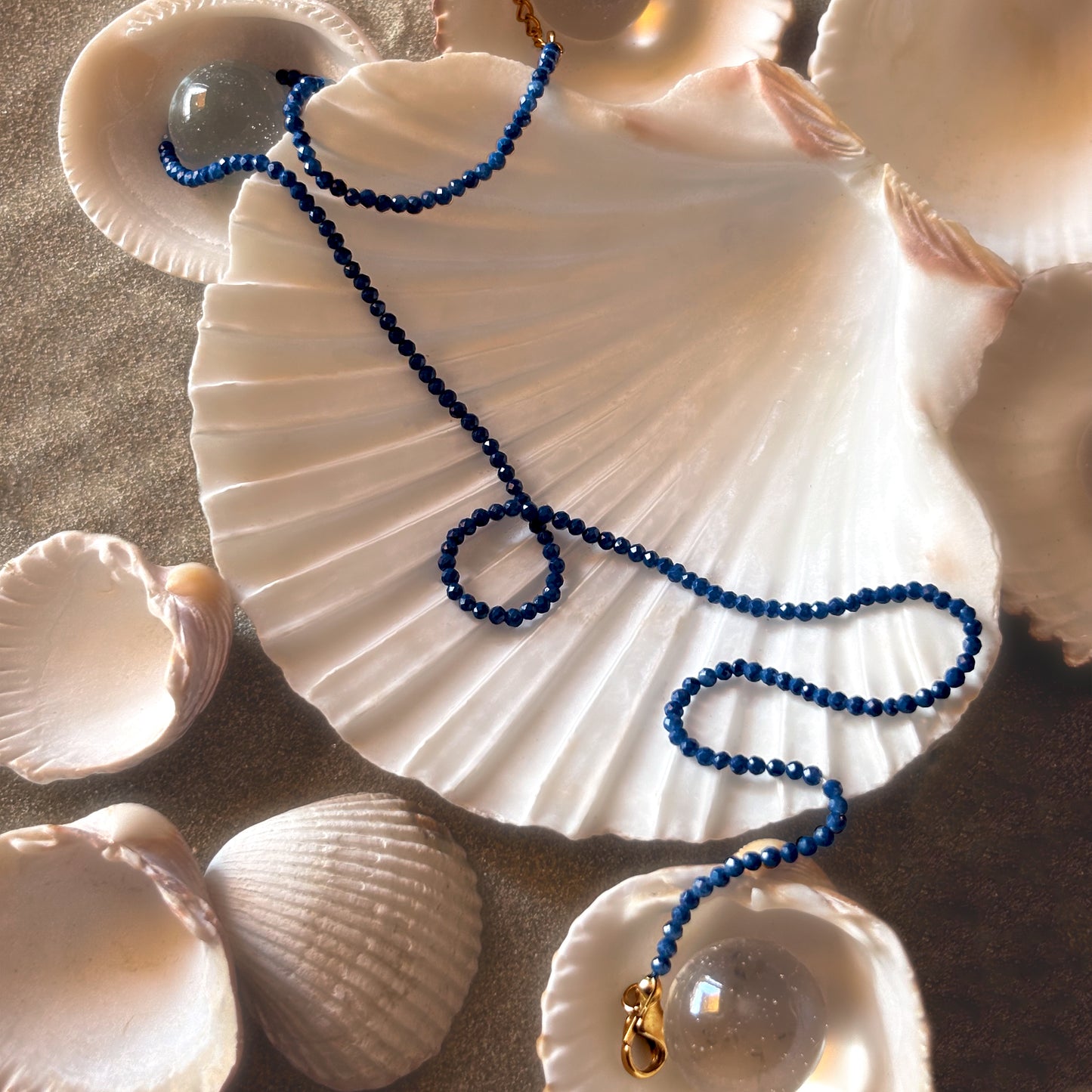Fira Necklace - Raw Lapis Lazuli