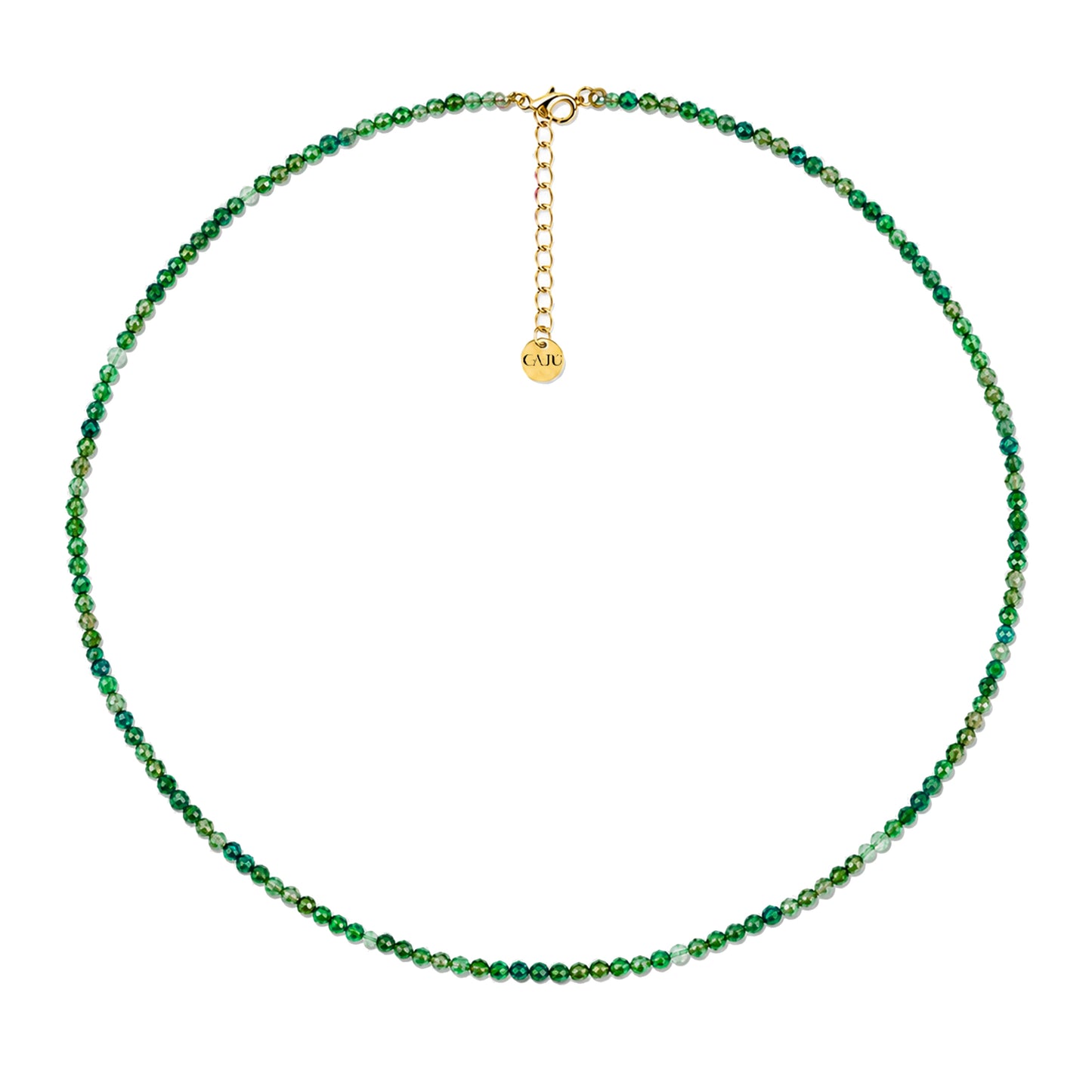 Fira Necklace - Raw Emerald Jade Mist
