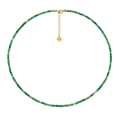 Fira Necklace - Raw Emerald Jade Mist
