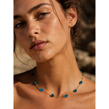 Finikia Necklace - Aquamarine