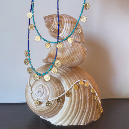 Oia Necklace - Raw Lapis