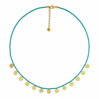 Oia Necklace - Aquamarine