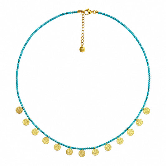 Oia Necklace - Aquamarine