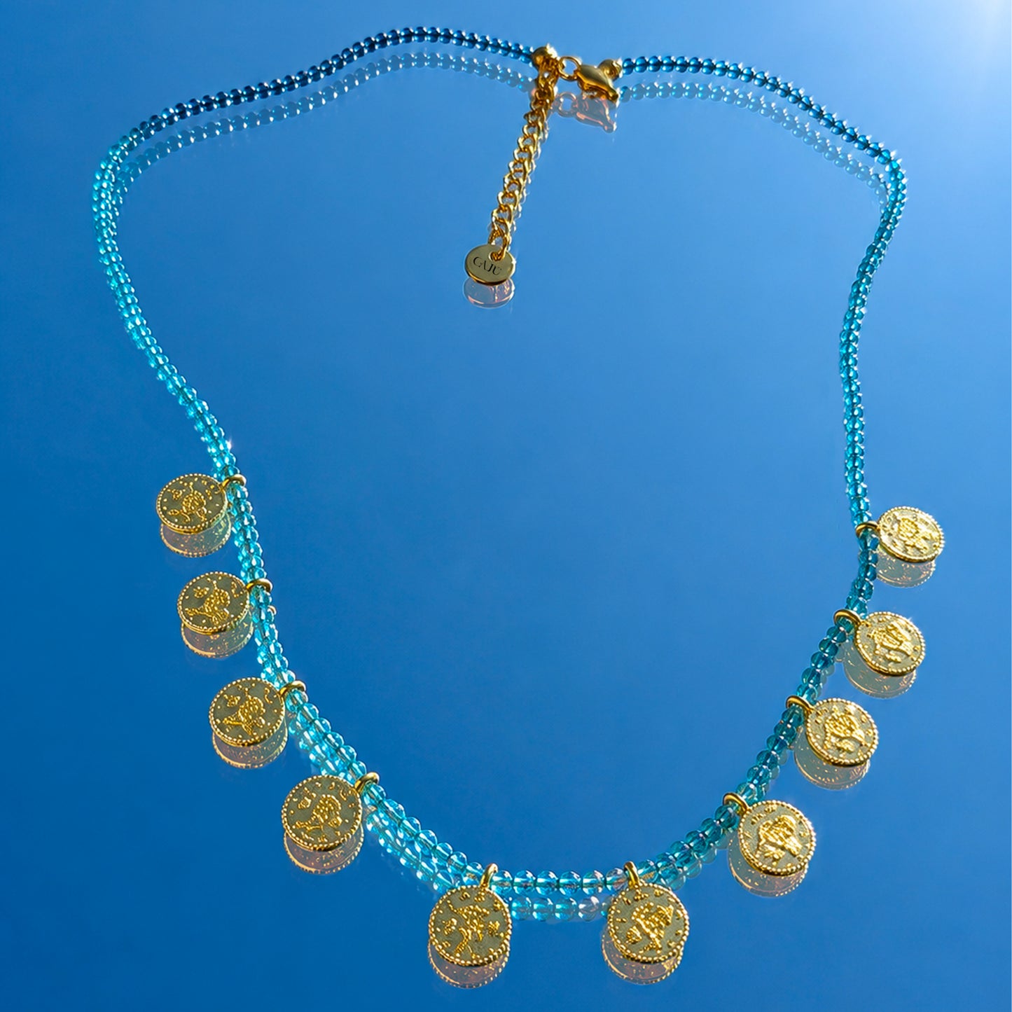 Oia Necklace - Aquamarine