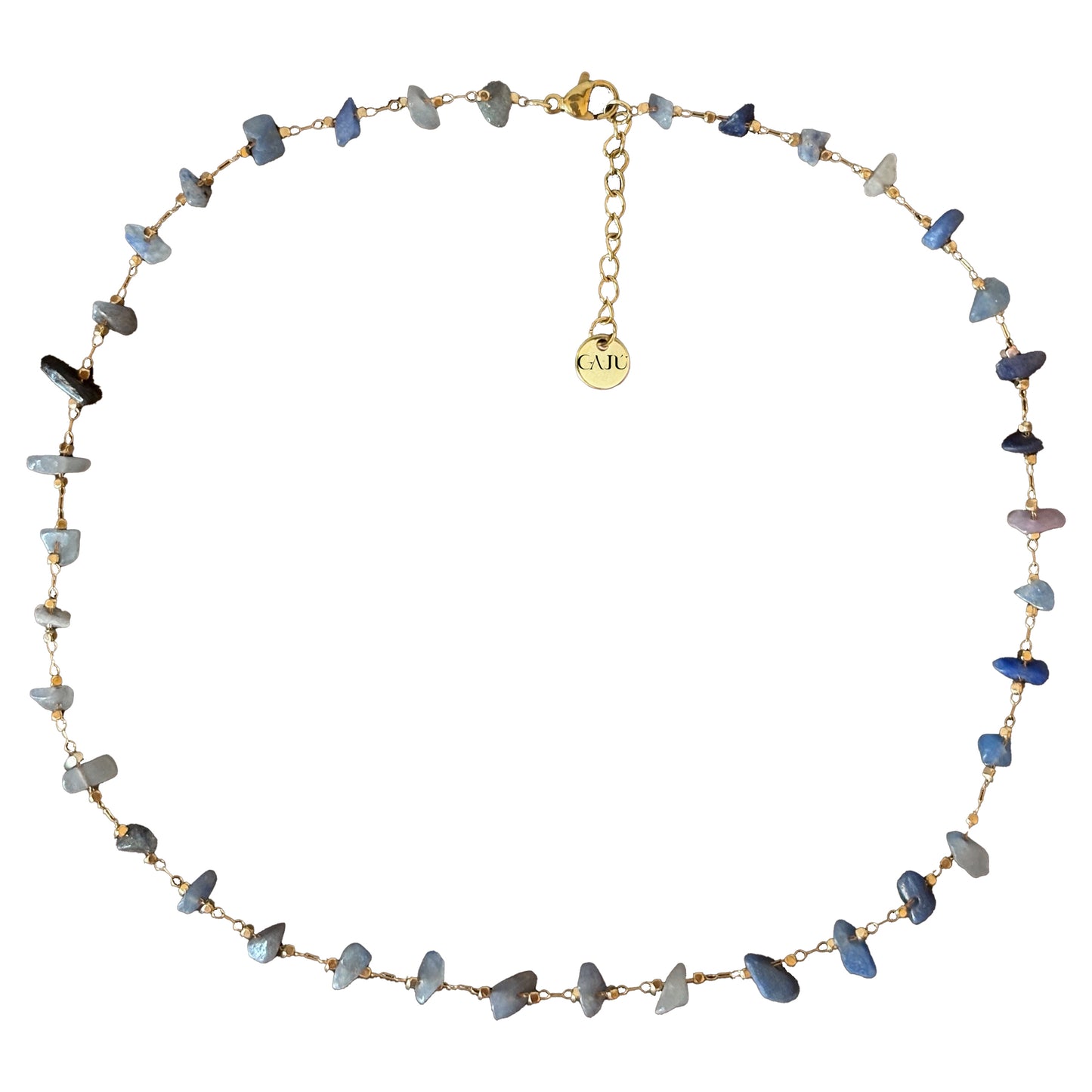 Perissa Necklace - Raw Sapphire