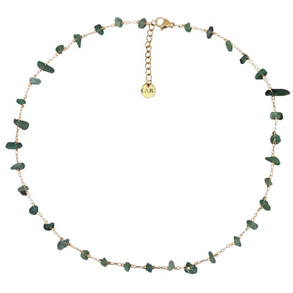 Perissa Necklace - Raw Jade