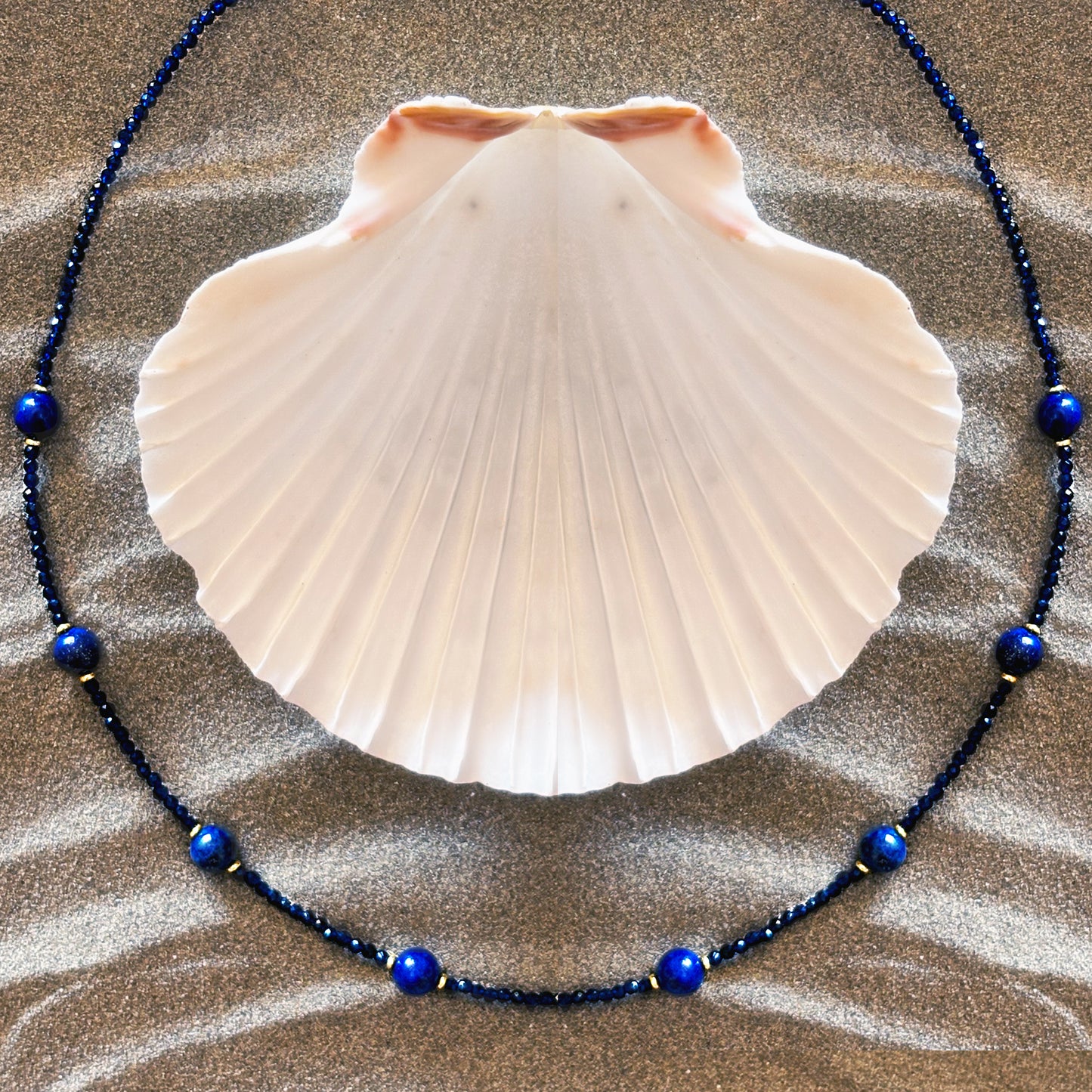Pyrgos Necklace - Raw Lapis Lazuli