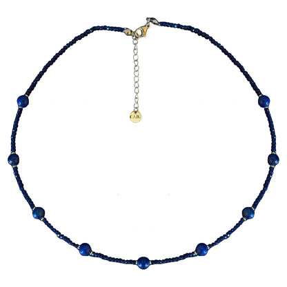 Pyrgos Necklace - Raw Lapis Lazuli