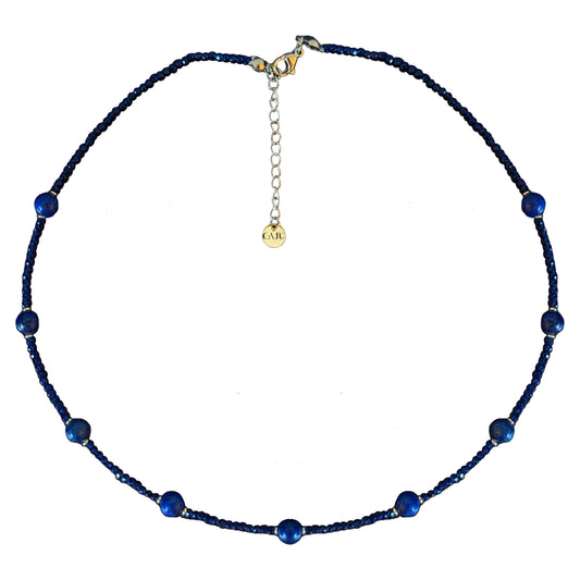 Pyrgos Necklace - Raw Lapis Lazuli